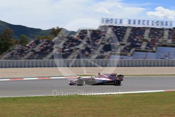 World © Octane Photographic Ltd. Formula 1 - Spanish Grand Prix Practice 2. Sergio Perez - Sahara Force India VJM10. Circuit de Barcelona - Catalunya, Spain. Friday 12th May 2017. Digital Ref: 1812LB2D7871