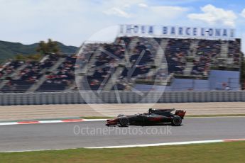 World © Octane Photographic Ltd. Formula 1 - Spanish Grand Prix Practice 2. Kevin Magnussen - Haas F1 Team VF-17. Circuit de Barcelona - Catalunya, Spain. Friday 12th May 2017. Digital Ref: 1812LB2D7879