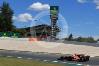 World © Octane Photographic Ltd. Formula 1 - Spanish Grand Prix Practice 2. Stoffel Vandoorne - McLaren Honda MCL32. Circuit de Barcelona - Catalunya, Spain. Friday 12th May 2017. Digital Ref: 1812LB2D7945