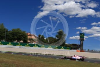 World © Octane Photographic Ltd. Formula 1 - Spanish Grand Prix Practice 2. Esteban Ocon - Sahara Force India VJM10. Circuit de Barcelona - Catalunya, Spain. Friday 12th May 2017. Digital Ref: 1812LB2D8034