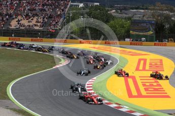 World © Octane Photographic Ltd. Formula 1 - Spanish Grand Prix Race. First lap drama. Circuit de Barcelona - Catalunya, Spain. Sunday 14th May 2017. Digital Ref:1825LB1D3842