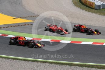 World © Octane Photographic Ltd. Formula 1 - Spanish Grand Prix Race. First lap drama as Raikkonen and Verstappen rejoin the track next to Ricciardo. Circuit de Barcelona - Catalunya, Spain. Sunday 14th May 2017. Digital Ref:1825LB1D3854