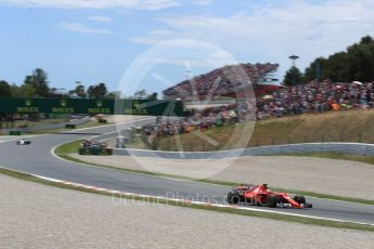 World © Octane Photographic Ltd. Formula 1 - Spanish Grand Prix Race. Sebastian Vettel - Scuderia Ferrari SF70H. Circuit de Barcelona - Catalunya, Spain. Sunday 14th May 2017. Digital Ref:1825LB1D4230