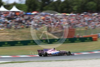 World © Octane Photographic Ltd. Formula 1 - Spanish Grand Prix Race. Sergio Perez - Sahara Force India VJM10. Circuit de Barcelona - Catalunya, Spain. Sunday 14th May 2017. Digital Ref:1825LB1D4277