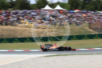 World © Octane Photographic Ltd. Formula 1 - Spanish Grand Prix Race. Fernando Alonso - McLaren Honda MCL32. Circuit de Barcelona - Catalunya, Spain. Sunday 14th May 2017. Digital Ref:1825LB1D4331