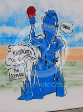 World © Octane Photographic Ltd. Formula 1 - Spanish Grand Prix Race. Kimi Raikkonen cartoon - Scuderia Ferrari SF70H. Circuit de Barcelona - Catalunya, Spain. Sunday 14th May 2017. Digital Ref:1825LB1D4391