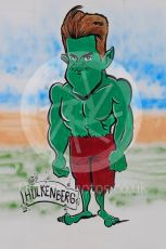 World © Octane Photographic Ltd. Formula 1 - Spanish Grand Prix Race. Nico Hulkenberg cartoon - Renault Sport F1 Team R.S.17. Circuit de Barcelona - Catalunya, Spain. Sunday 14th May 2017. Digital Ref:1825LB1D4397