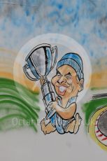 World © Octane Photographic Ltd. Formula 1 - Spanish Grand Prix Race. Valtteri Bottas cartoon - Mercedes AMG Petronas F1 W08 EQ Energy+. Circuit de Barcelona - Catalunya, Spain. Sunday 14th May 2017. Digital Ref:1825LB1D4419