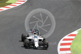 World © Octane Photographic Ltd. Formula 1 - Spanish Grand Prix Race. Felipe Massa - Williams Martini Racing FW40. Circuit de Barcelona - Catalunya, Spain. Sunday 14th May 2017. Digital Ref:1825LB2D8839