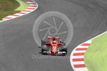 World © Octane Photographic Ltd. Formula 1 - Spanish Grand Prix Race. Sebastian Vettel - Scuderia Ferrari SF70H. Circuit de Barcelona - Catalunya, Spain. Sunday 14th May 2017. Digital Ref:1825LB2D8851