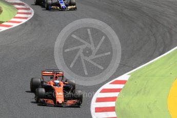 World © Octane Photographic Ltd. Formula 1 - Spanish Grand Prix Race. Fernando Alonso - McLaren Honda MCL32. Circuit de Barcelona - Catalunya, Spain. Sunday 14th May 2017. Digital Ref:1825LB2D8909