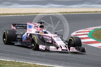World © Octane Photographic Ltd. Formula 1 - Spanish Grand Prix Race. Sergio Perez - Sahara Force India VJM10. Circuit de Barcelona - Catalunya, Spain. Sunday 14th May 2017. Digital Ref:1825LB2D8922