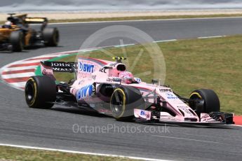 World © Octane Photographic Ltd. Formula 1 - Spanish Grand Prix Race. Esteban Ocon - Sahara Force India VJM10. Circuit de Barcelona - Catalunya, Spain. Sunday 14th May 2017. Digital Ref:1825LB2D8928