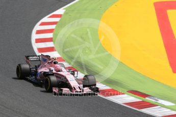 World © Octane Photographic Ltd. Formula 1 - Spanish Grand Prix Race. Esteban Ocon - Sahara Force India VJM10. Circuit de Barcelona - Catalunya, Spain. Sunday 14th May 2017. Digital Ref:1825LB2D8999