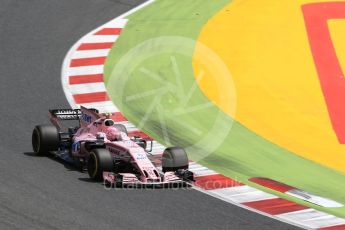 World © Octane Photographic Ltd. Formula 1 - Spanish Grand Prix Race. Esteban Ocon - Sahara Force India VJM10. Circuit de Barcelona - Catalunya, Spain. Sunday 14th May 2017. Digital Ref:1825LB2D8999