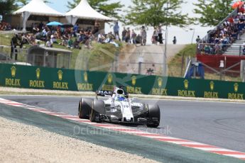 World © Octane Photographic Ltd. Formula 1 - Spanish Grand Prix Race. Felipe Massa - Williams Martini Racing FW40. Circuit de Barcelona - Catalunya, Spain. Sunday 14th May 2017. Digital Ref:1825LB2D9184