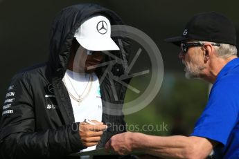 World © Octane Photographic Ltd. Formula 1 - Spanish Grand Prix Paddock. Lewis Hamilton - Mercedes AMG Petronas F1 W08 EQ Energy+. Circuit de Barcelona - Catalunya, Spain. Saturday 13th May 2017. Digital Ref: 1809LB2D8164