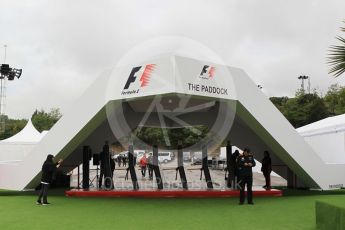 World © Octane Photographic Ltd. Formula 1 - Spanish Grand Prix. New paddock entrance. Circuit de Barcelona - Catalunya, Spain. Thursday 11th May 2017. Digital Ref:1805CB1L7453