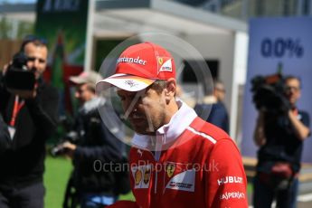 World © Octane Photographic Ltd. Formula 1 - Spanish Grand Prix. Sebastian Vettel - Scuderia Ferrari SF70H. Circuit de Barcelona - Catalunya, Spain. Thursday 11th May 2017. Digital Ref:1805CB1L7472