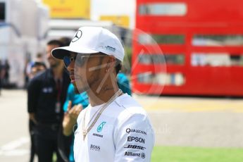 World © Octane Photographic Ltd. Formula 1 - Spanish Grand Prix. Lewis Hamilton - Mercedes AMG Petronas F1 W08 EQ Energy+. Circuit de Barcelona - Catalunya. Thursday 11th May 2017. Digital Ref: 1805CB1L7499