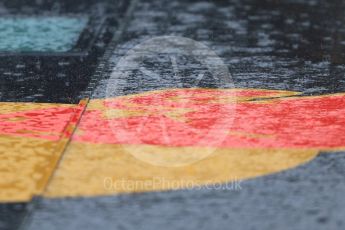 World © Octane Photographic Ltd. Formula 1 - Spanish Grand Prix. Red Bull Racing in the rain. Circuit de Barcelona - Catalunya, Spain. Thursday 11th May 2017. Digital Ref: 1805CB7D3403