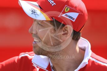 World © Octane Photographic Ltd. Formula 1 - Spanish Grand Prix. Sebastian Vettel - Scuderia Ferrari SF70H. Circuit de Barcelona - Catalunya, Spain. Thursday 11th May 2017. Digital Ref: 1805CB7D3681