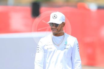 World © Octane Photographic Ltd. Formula 1 - Spanish Grand Prix. Lewis Hamilton - Mercedes AMG Petronas F1 W08 EQ Energy+. Circuit de Barcelona - Catalunya. Thursday 11th May 2017. Digital Ref: 1805CB7D3730