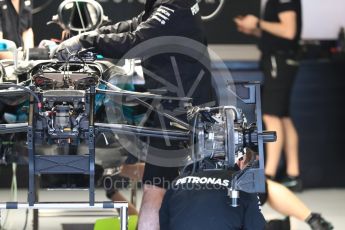 World © Octane Photographic Ltd. Formula 1 - Spanish Grand Prix. Mercedes AMG Petronas F1 W08 EQ Energy+. Circuit de Barcelona - Catalunya, Spain. Thursday 11th May 2017. Digital Ref: 1805LB1D8195