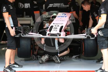 World © Octane Photographic Ltd. Formula 1 - Spanish Grand Prix. Sahara Force India VJM10. Circuit de Barcelona - Catalunya. Thursday 11th May 2017. Digital Ref: 1805LB1D8477