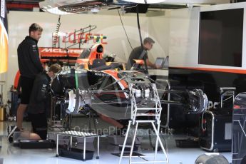 World © Octane Photographic Ltd. Formula 1 - Spanish Grand Prix. Stoffel Vandoorne - McLaren Honda MCL32. Circuit de Barcelona - Catalunya. Thursday 11th May 2017. Digital Ref: 1805LB1D8511
