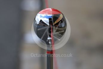 World © Octane Photographic Ltd. Formula 1 - Spanish Grand Prix. Reflections from Sauber F1 Team equipment. Circuit de Barcelona - Catalunya. Thursday 11th May 2017. Digital Ref: 1805LB1D8566