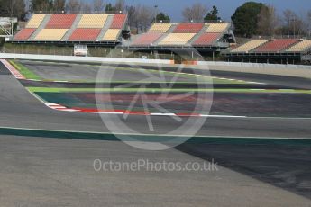 World © Octane Photographic Ltd. The new additional MotoGP chichane – Sergio Perez. Formula 1 winter test 1, Circuit de Barcelona-Catalunya. Monday 27th February 2017. Digital Ref :1780CB1D2556