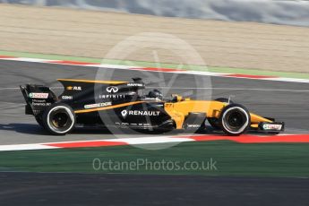 World © Octane Photographic Ltd. Formula 1 winter test 1, Renault Sport F1 Team R.S.17 – Nico Hulkenberg, Circuit de Barcelona-Catalunya. Monday 27th February 2017. Digital Ref :1780CB1D2564