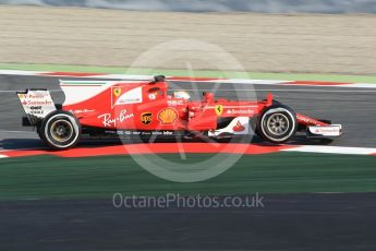 World © Octane Photographic Ltd. Formula 1 winter test 1, Scuderia Ferrari SF70H – Sebastian Vettel. Circuit de Barcelona-Catalunya. Monday 27th February 2017. Digital Ref :1780CB1D2578