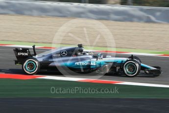 World © Octane Photographic Ltd. Formula 1 winter test 1, Mercedes AMG Petronas F1 W08 EQ Energy+ - Valtteri Bottas. Circuit de Barcelona-Catalunya. Monday 27th February 2017. Digital Ref :1780CB1D2590