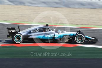 World © Octane Photographic Ltd. Formula 1 winter test 1, Mercedes AMG Petronas F1 W08 EQ Energy+ - Valtteri Bottas. Circuit de Barcelona-Catalunya. Monday 27th February 2017. Digital Ref :1780CB1D2612