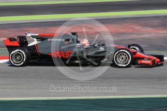 World © Octane Photographic Ltd. Formula 1 winter test 1, Haas F1 Team VF-17 – Kevin Magnussen, Circuit de Barcelona-Catalunya. Monday 27th February 2017. Digital Ref :1780CB1D2616