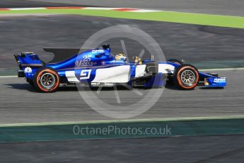 World © Octane Photographic Ltd.. Formula 1 winter test 1, Sauber F1 Team C36 – Marcus Ericsson ,Circuit de Barcelona-Catalunya. Monday 27th February 2017. Digital Ref :1780CB1D2656