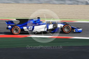 World © Octane Photographic Ltd.. Formula 1 winter test 1, Sauber F1 Team C36 – Marcus Ericsson ,Circuit de Barcelona-Catalunya. Monday 27th February 2017. Digital Ref :1780CB1D2666