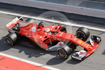 World © Octane Photographic Ltd. Formula 1 - Winter Test 1. Sebastian Vettel - Scuderia Ferrari SF70H. Circuit de Barcelona-Catalunya. Monday 27th February 2017. Digital Ref :1780CB1D2721