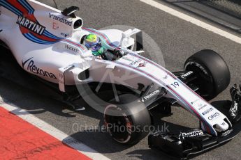 World © Octane Photographic Ltd. Formula 1 - Winter Test 1. Felipe Massa, - Williams Martini Racing FW40. Circuit de Barcelona-Catalunya. Monday 27th February 2017. Digital Ref :1780CB1D2847