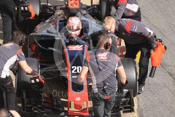 World © Octane Photographic Ltd. Formula 1 - Winter Test 1. Kevin Magnussen - Haas F1 Team VF-17. Circuit de Barcelona-Catalunya. Monday 27th February 2017. Digital Ref :1780CB1D2879