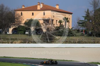 World © Octane Photographic Ltd. Formula 1 - Winter Test 1. Nico Hulkenberg - Renault Sport F1 Team R.S.17. Circuit de Barcelona-Catalunya. Monday 27th February 2017. Digital Ref :1780CB1D3003