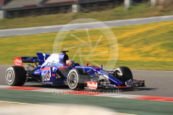 World © Octane Photographic Ltd. Formula 1 - Winter Test 1. Carlos Sainz - Scuderia Toro Rosso STR12. Circuit de Barcelona-Catalunya. Monday 27th February 2017. Digital Ref :1780CB1D3029