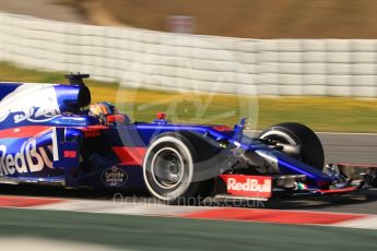 World © Octane Photographic Ltd. Formula 1 - Winter Test 1. Carlos Sainz - Scuderia Toro Rosso STR12. Circuit de Barcelona-Catalunya. Monday 27th February 2017. Digital Ref :1780CB1D3031