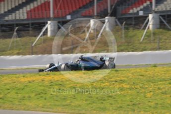 World © Octane Photographic Ltd. Formula 1 - Winter Test 1. Lewis Hamilton - Mercedes AMG Petronas F1 W08 EQ Energy+. Circuit de Barcelona-Catalunya. Monday 27th February 2017. Digital Ref :1780CB1D3039