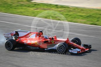World © Octane Photographic Ltd. Formula 1 - Winter Test 1. Sebastian Vettel - Scuderia Ferrari SF70H. Circuit de Barcelona-Catalunya. Monday 27th February 2017. Digital Ref :1780CB1D3100
