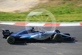 World © Octane Photographic Ltd. Formula 1 - Winter Test 1. Lewis Hamilton - Mercedes AMG Petronas F1 W08 EQ Energy+. Circuit de Barcelona-Catalunya. Monday 27th February 2017. Digital Ref :1780CB1D3112