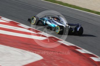 World © Octane Photographic Ltd. Formula 1 - Winter Test 1. Lewis Hamilton - Mercedes AMG Petronas F1 W08 EQ Energy+. Circuit de Barcelona-Catalunya. Monday 27th February 2017. Digital Ref :1780CB1D3194