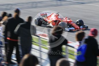 World © Octane Photographic Ltd. Formula 1 - Winter Test 1. Sebastian Vettel - Scuderia Ferrari SF70H. Circuit de Barcelona-Catalunya. Monday 27th February 2017. Digital Ref :1780CB1D3209